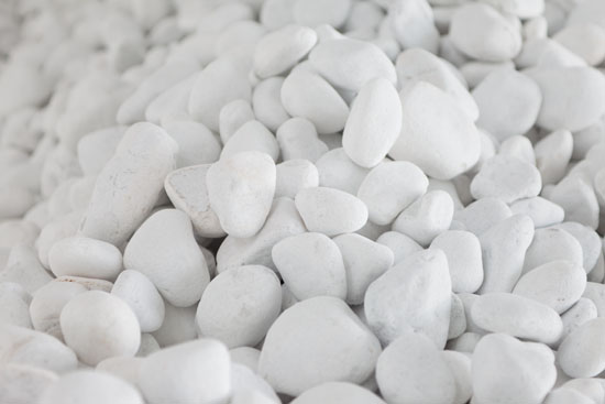 Piedras blancas en - Piedras para Jardín - Canto Rodado